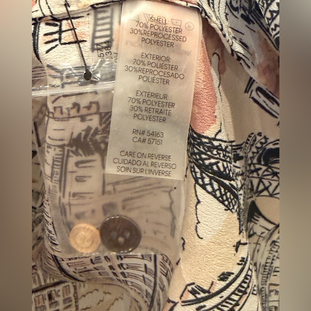 Karl Lagerfeld long sleeve/turnup button down Shirt (preloved- no tags) - Picture 7 of 9